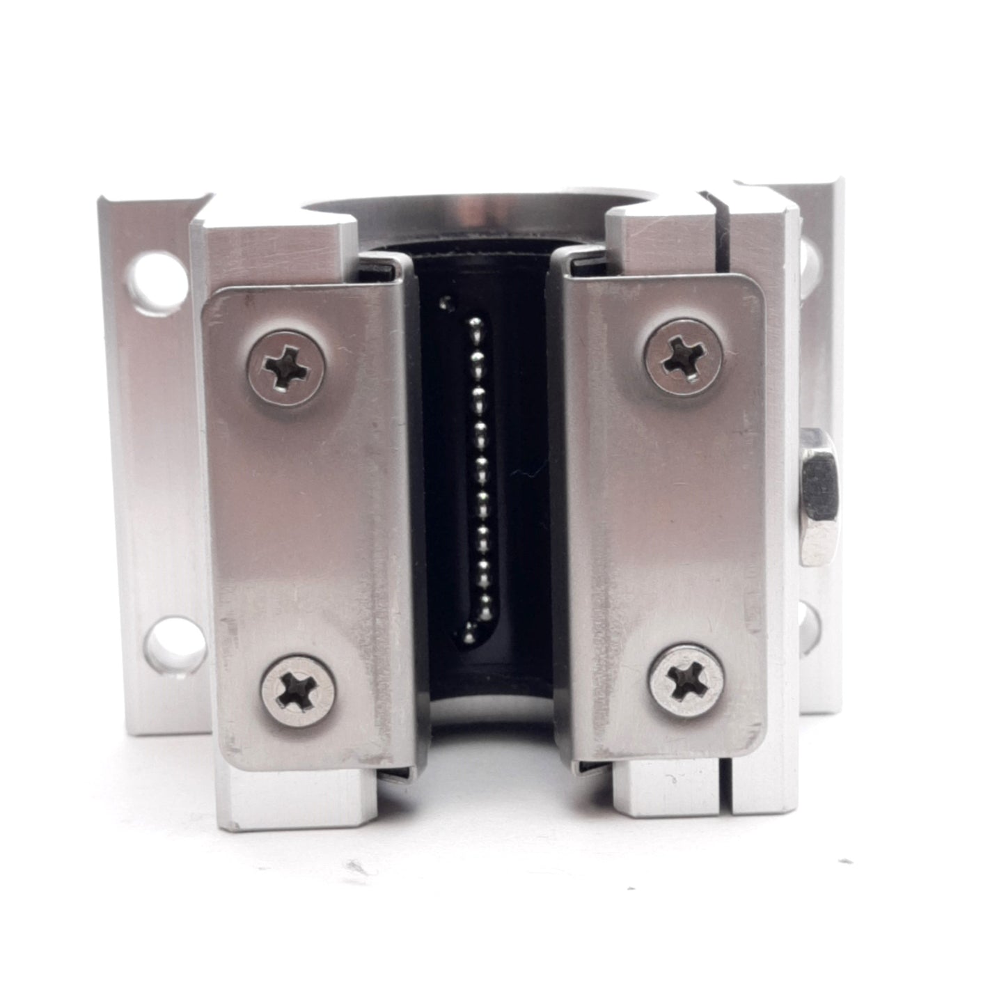 Used Nippon Bearing TWD-8UU Topball Linear Guide Block, ø1/2in, 1.5x2in, 230lbf Load