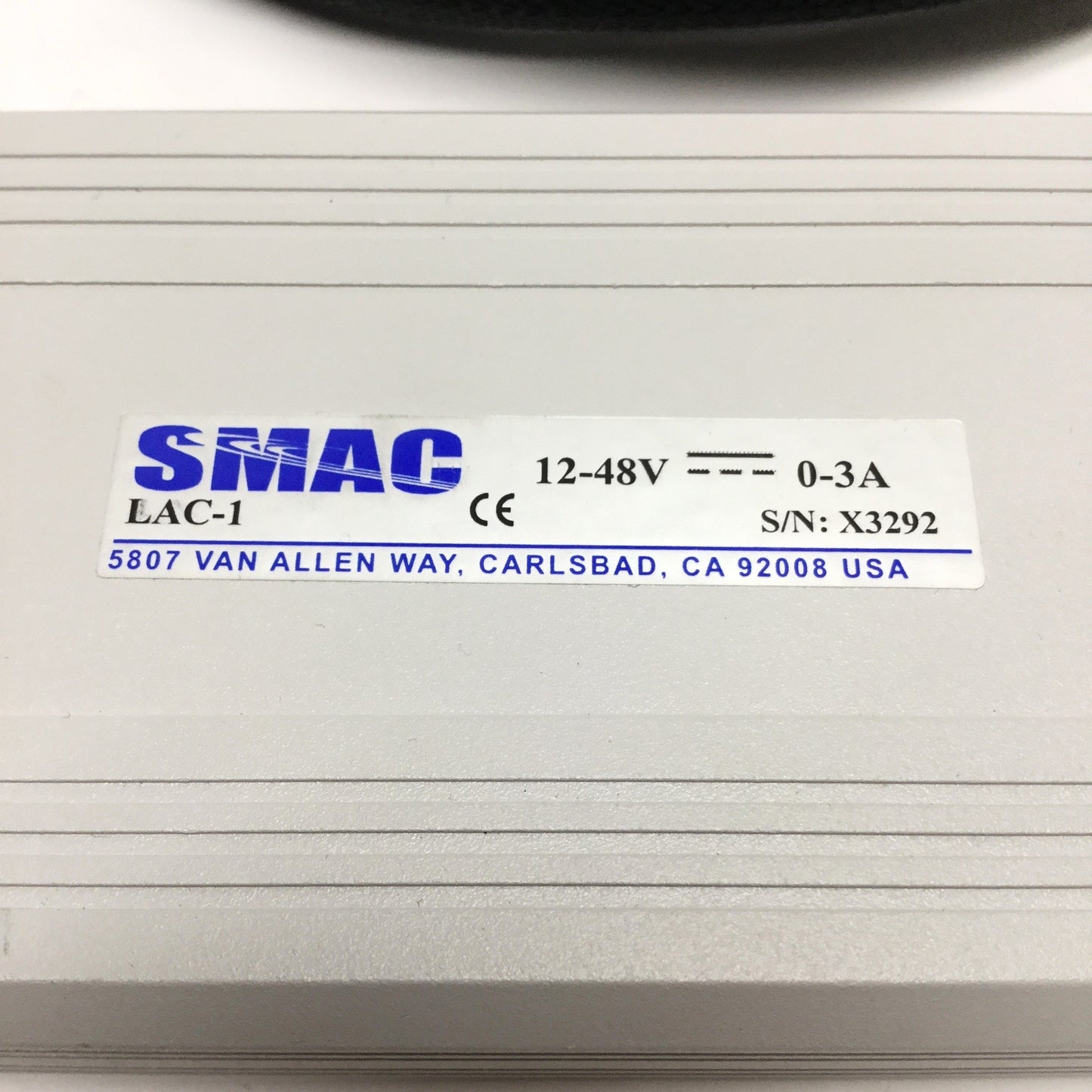 Used SMAC LAC-1 Single-Axis Servo Motor Actuator Controller 12-48VDC, 3A, RS-232