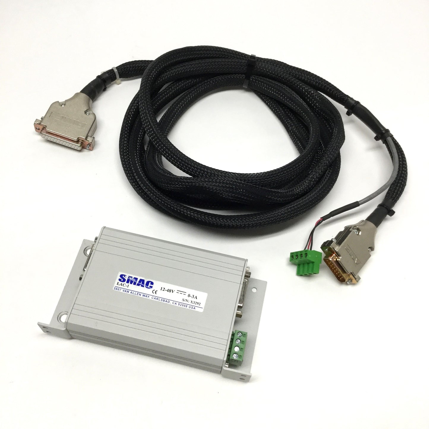 Used SMAC LAC-1 Single-Axis Servo Motor Actuator Controller 12-48VDC, 3A, RS-232