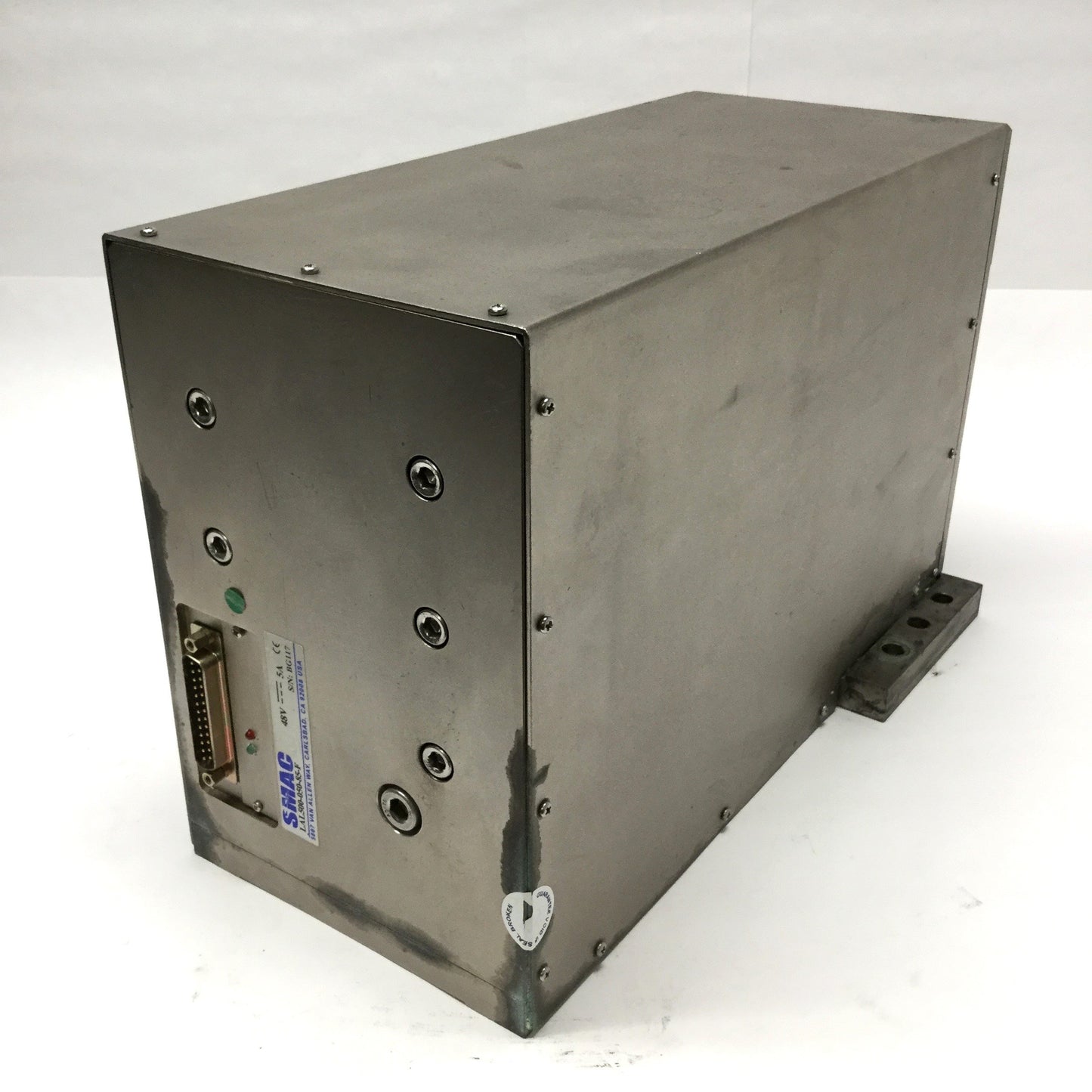 Used SMAC LAL500-050-85-F Linear Actuator 50mm Stroke, 500N, 48VDC 5A, 5µm Encoder