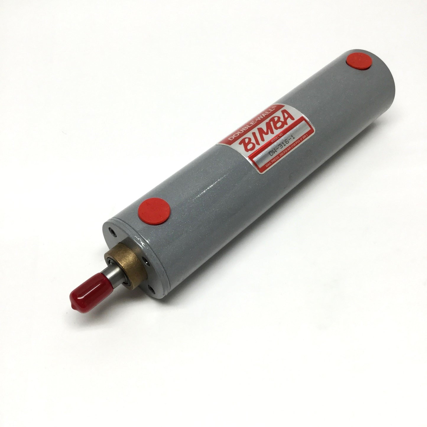 New – Open box Bimba DW-316-1 Double-Wall Double-Acting Air Cylinder 2" Bore, 6" Stroke, 200psi