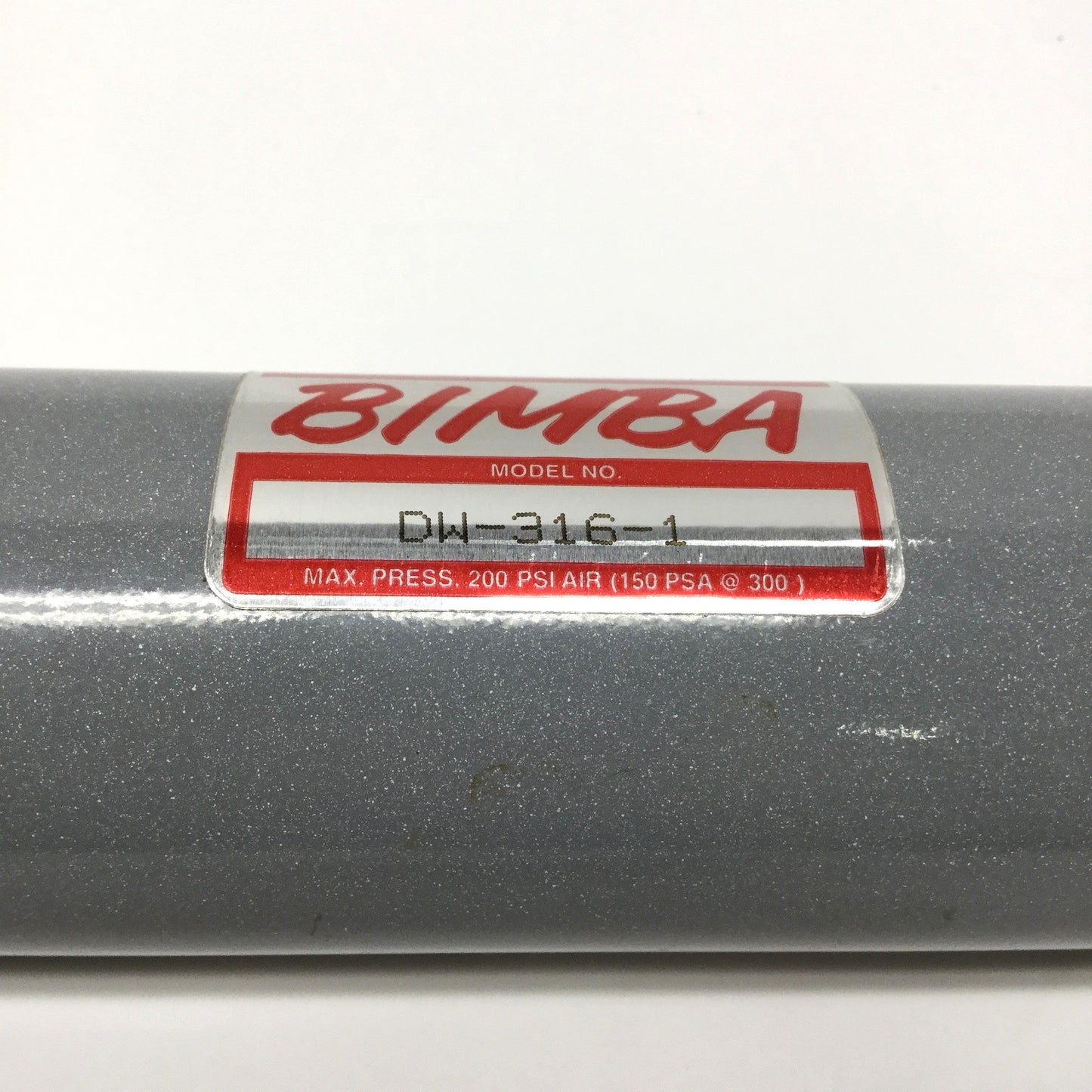 New – Open box Bimba DW-316-1 Double-Wall Double-Acting Air Cylinder 2" Bore, 6" Stroke, 200psi