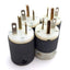 Used Lot of 4 Hubbell HBL5366C Male AC Plug, 2-Pole, 3-Wire Ground, 20A 125VAC