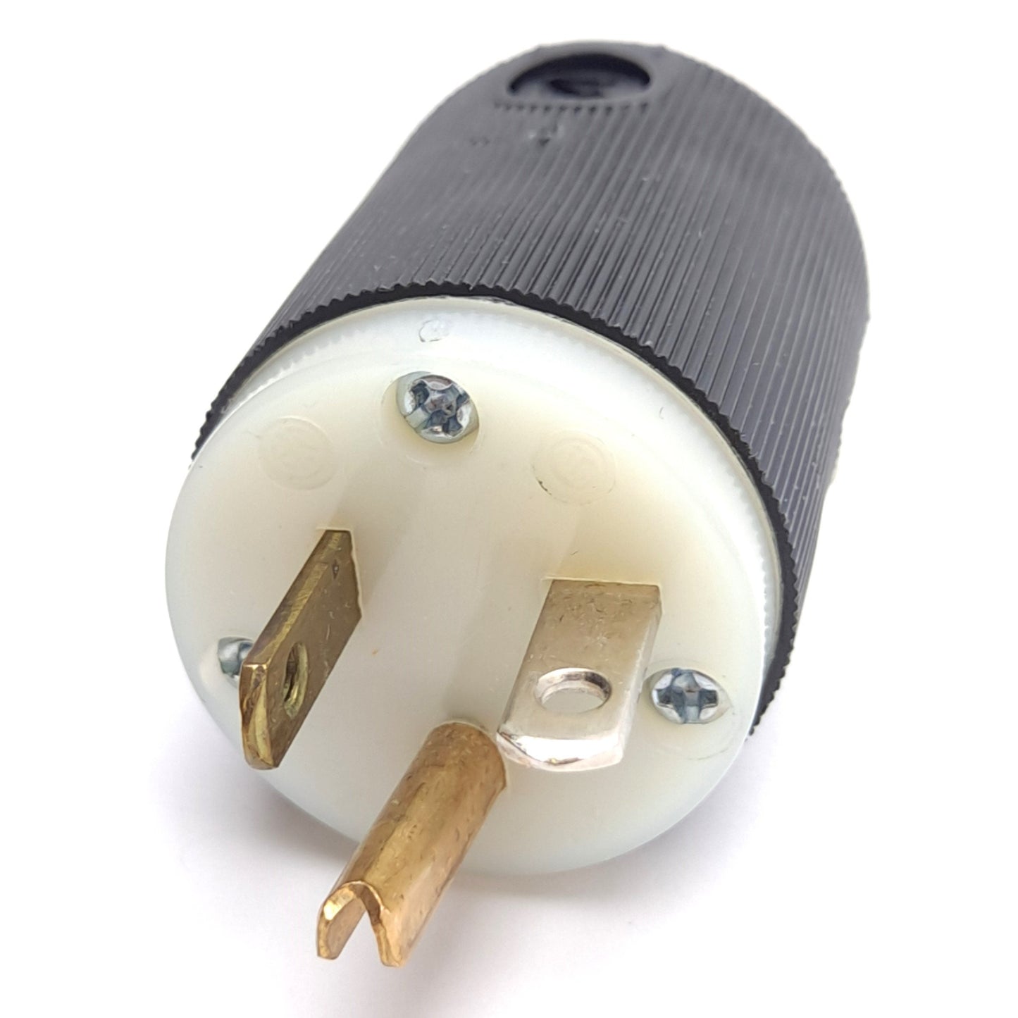 Used Lot of 4 Hubbell HBL5366C Male AC Plug, 2-Pole, 3-Wire Ground, 20A 125VAC