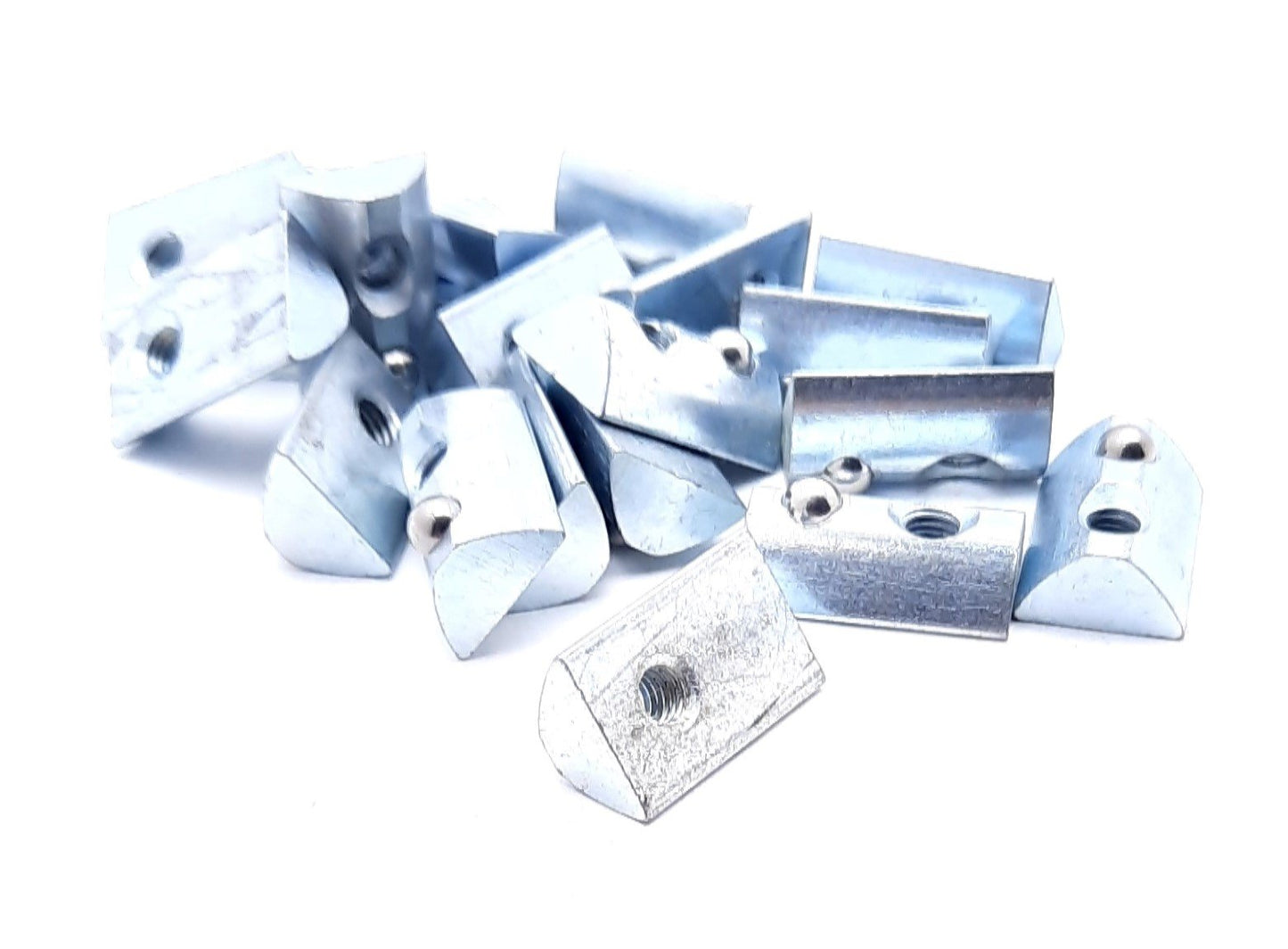 New – Open box Lot of 20 80/20 3913 Slide in T-Nuts with Ball Spring, M5 x 0.8 15 Series