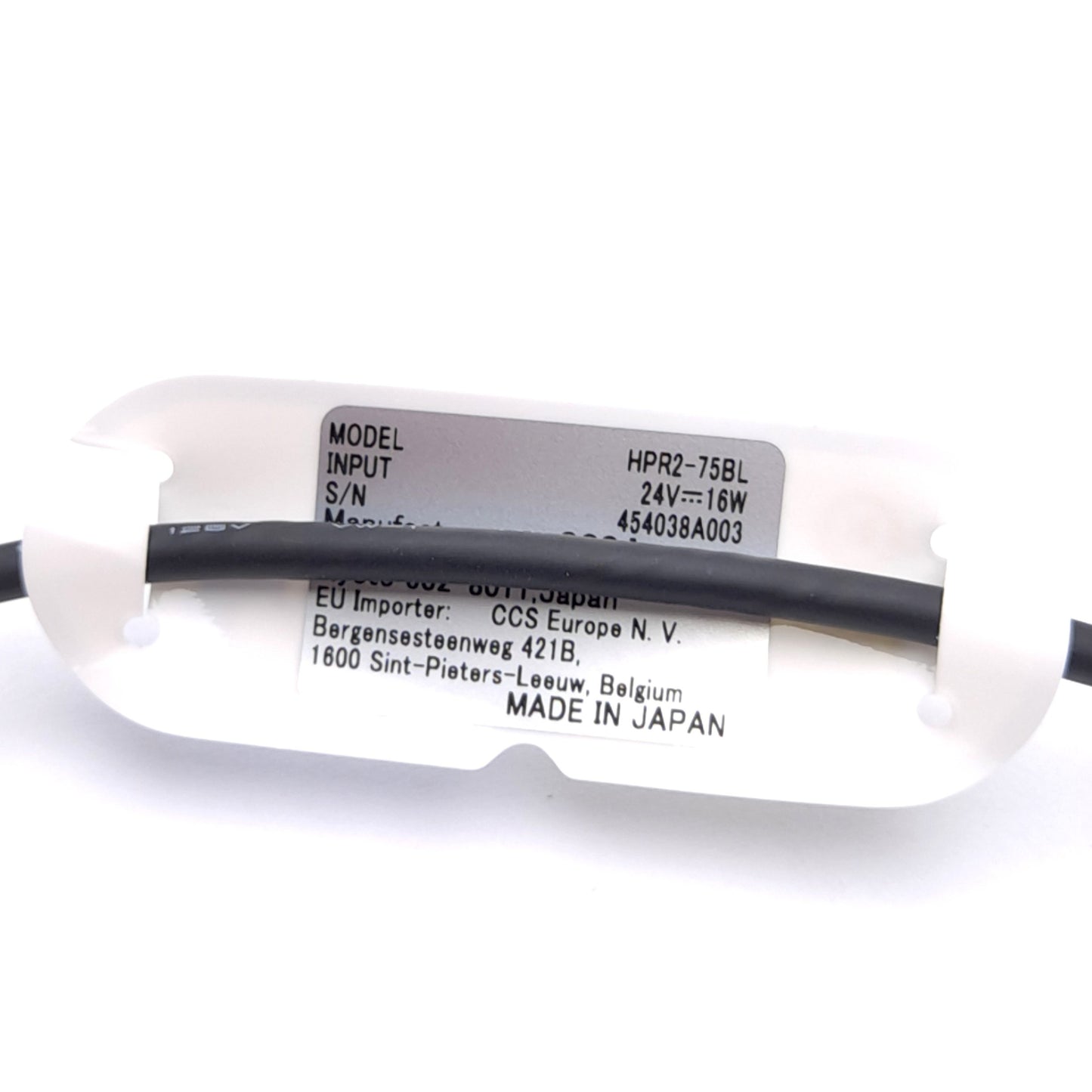 New CCS HPR2-75BL Machine Vision Ring Light, Blue 470nm, 91mm OD, 41mm ID