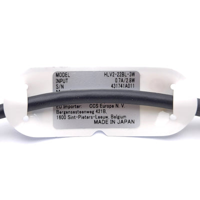 New CCS HLV2-22BL-3W Machine Vision Spot Light, Blue 465nm, 8mm Tip Diameter