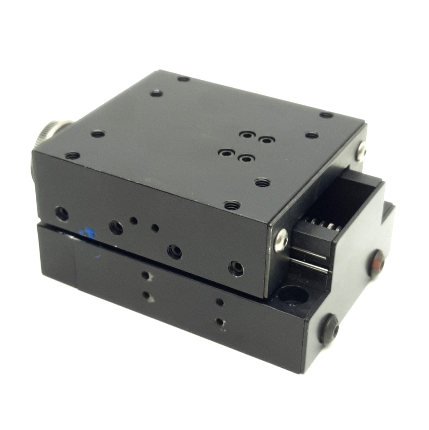 Used Del-Tron LS3-1-B10 Linear Table Manual Posi-Drive Positioning Stage, 1" Travel