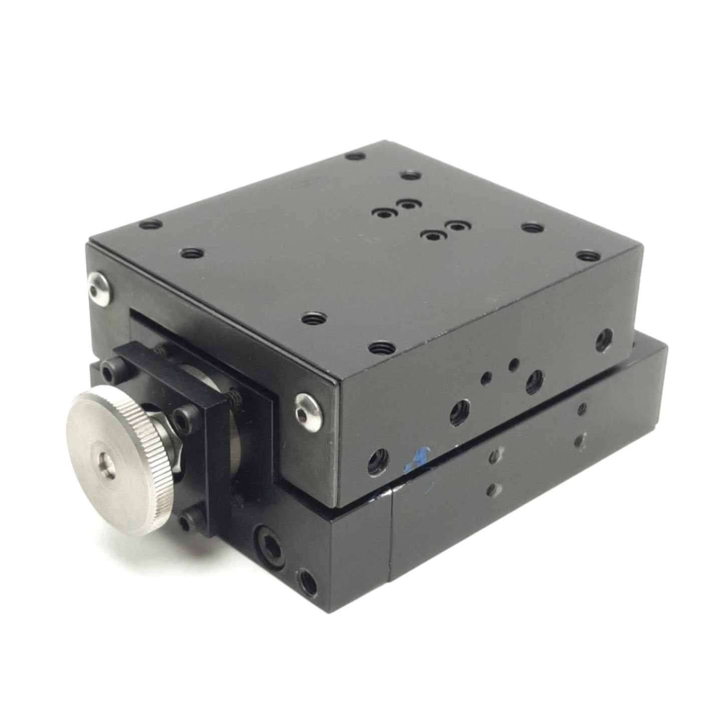Used Del-Tron LS3-1-B10 Linear Table Manual Posi-Drive Positioning Stage, 1" Travel