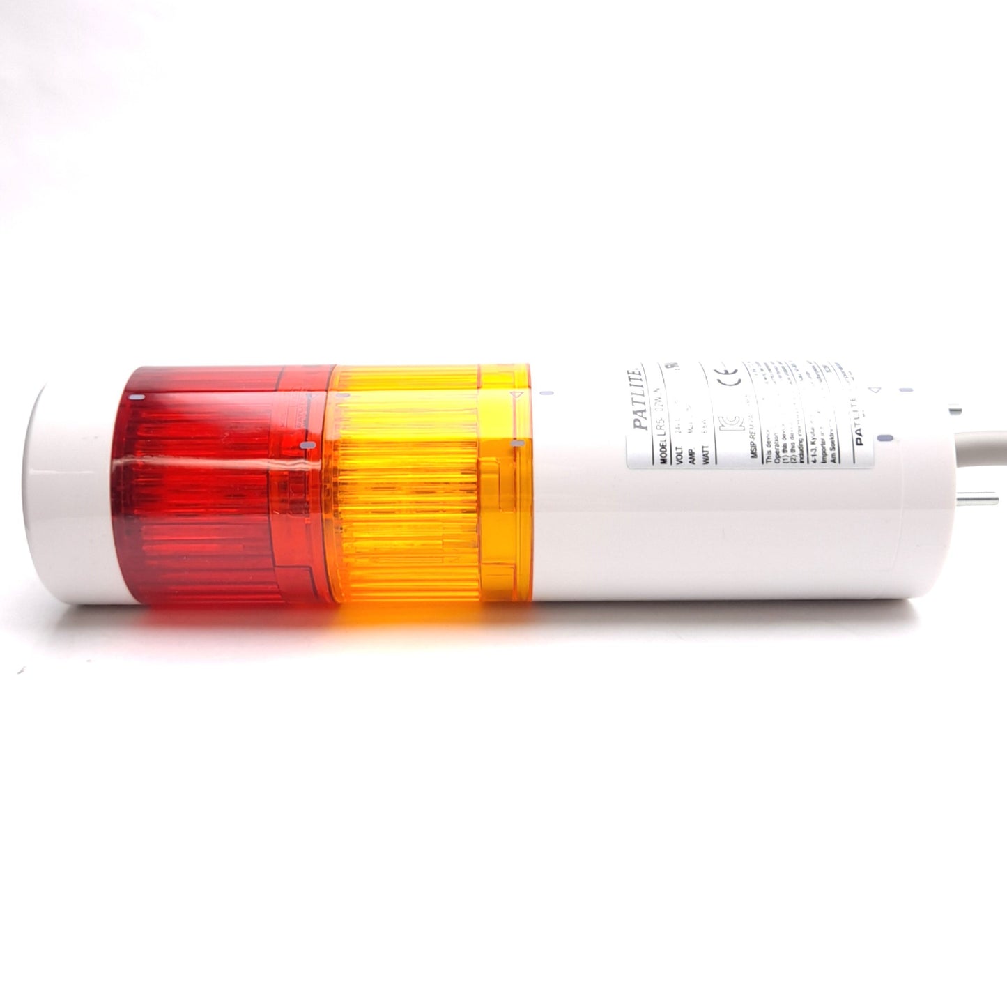 New Patlite LR5-202WJNW-RY Tower Stack Light, 2-Tier Red/Amber, ø50mm, 24VDC