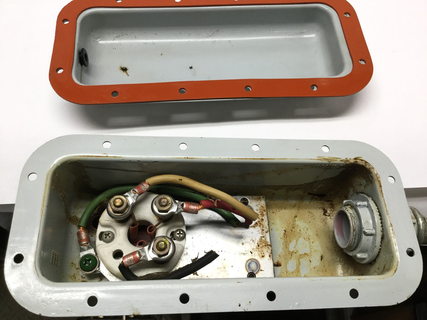 Used Chromalox TLS-330A-036 Over-the-Side Immersion Heater 3-Element 3000W 240VAC 3PH