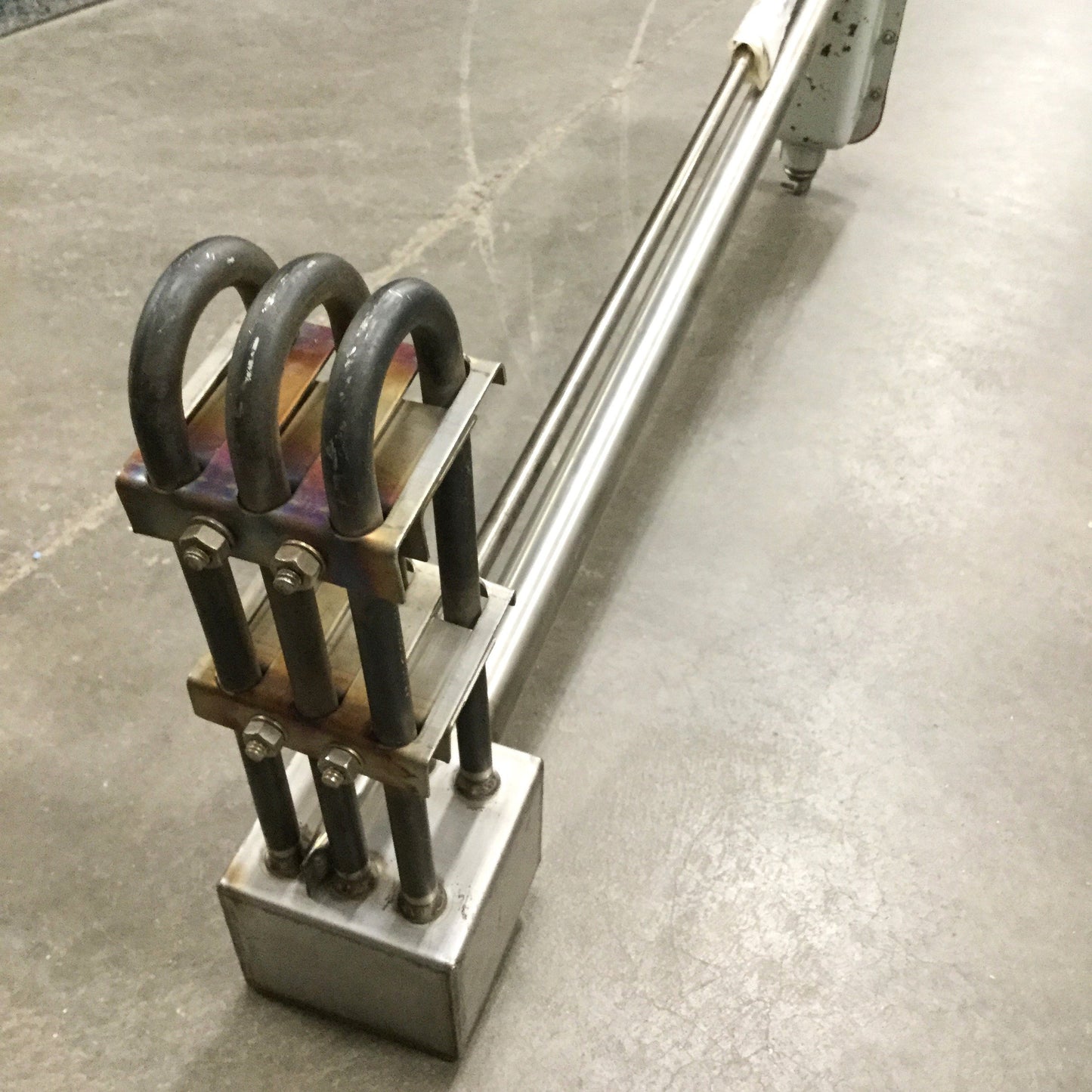 Used Chromalox TLS-330A-036 Over-the-Side Immersion Heater 3-Element 3000W 240VAC 3PH