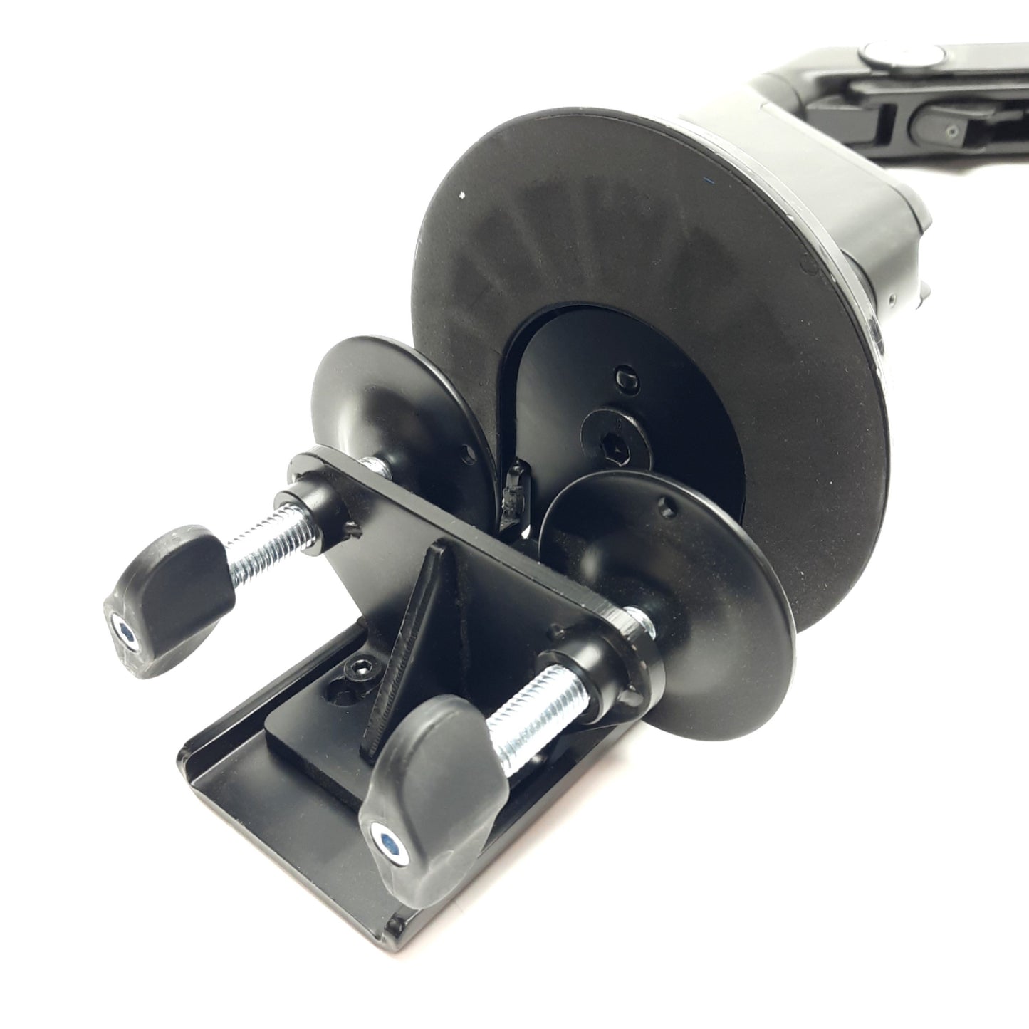 Used Humanscale M8 Monitor Desk Arm, 19in Reach, 18in Height, 50lbs Max, *No Bracket*