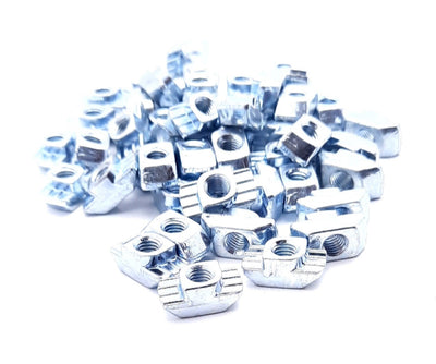 New Lot of 50 80/20 13129 Standard Drop-in T-Nut 45 Series M6 X 1.0 19.60mm x 10mm