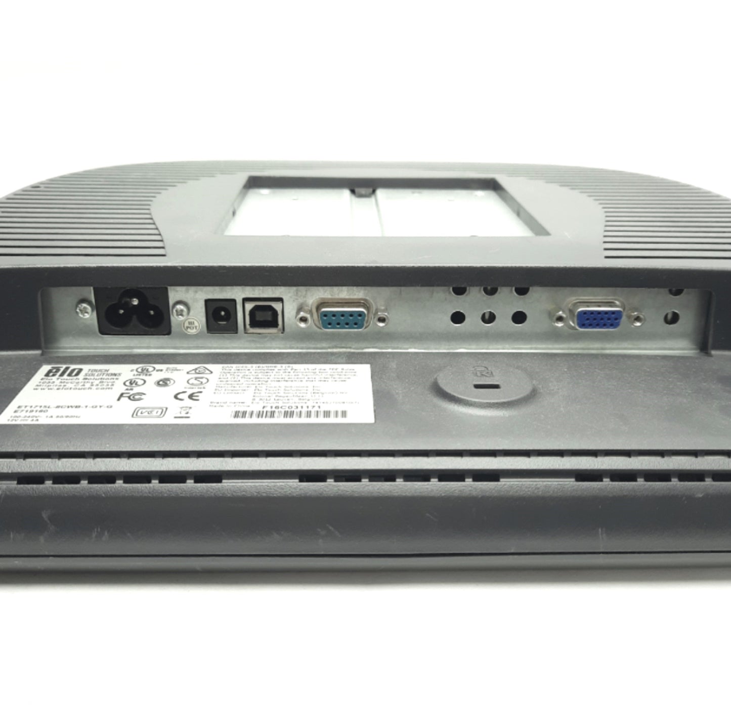 Used Elo ET1715L-8CWB-1-GY-G HD IntelliTouch Monitor, 1280x1024, 5-Wire Resistive