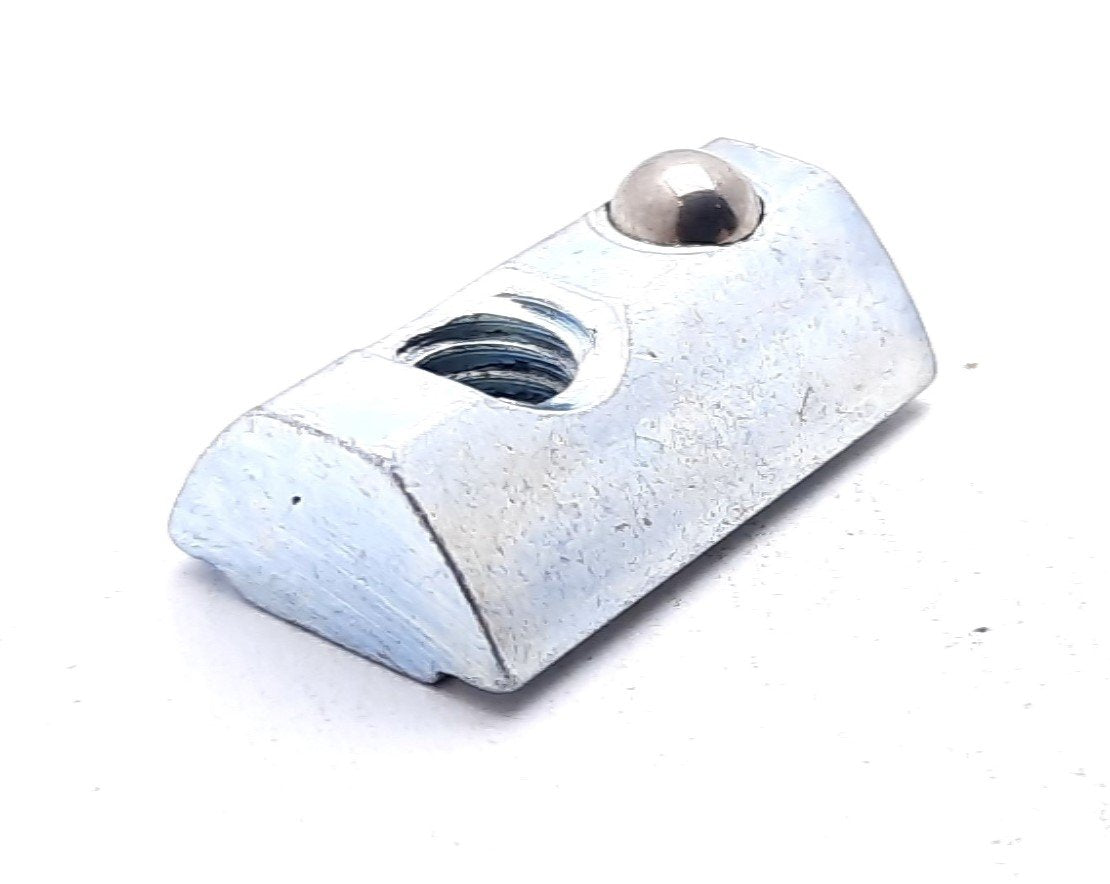 Used Lot of 20 80/20 13031 Self-Aligning Roll-in T-Nut w/Ball Spring M6 X 1.0