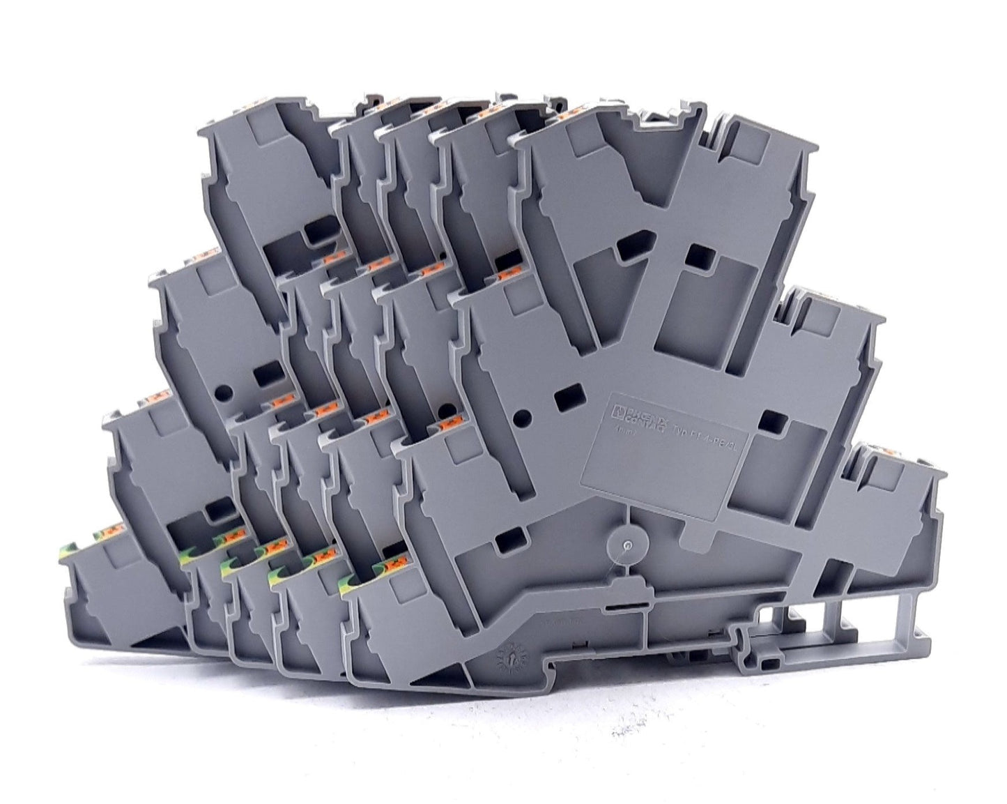 New – Open box Lot of 5 Phoenix Contact PT 4-PE/3L Multi-Level Terminal Block 7 Position 26A
