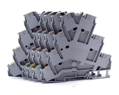 New – Open box Lot of 5 Phoenix Contact PT 4-PE/3L Multi-Level Terminal Block 7 Position 26A