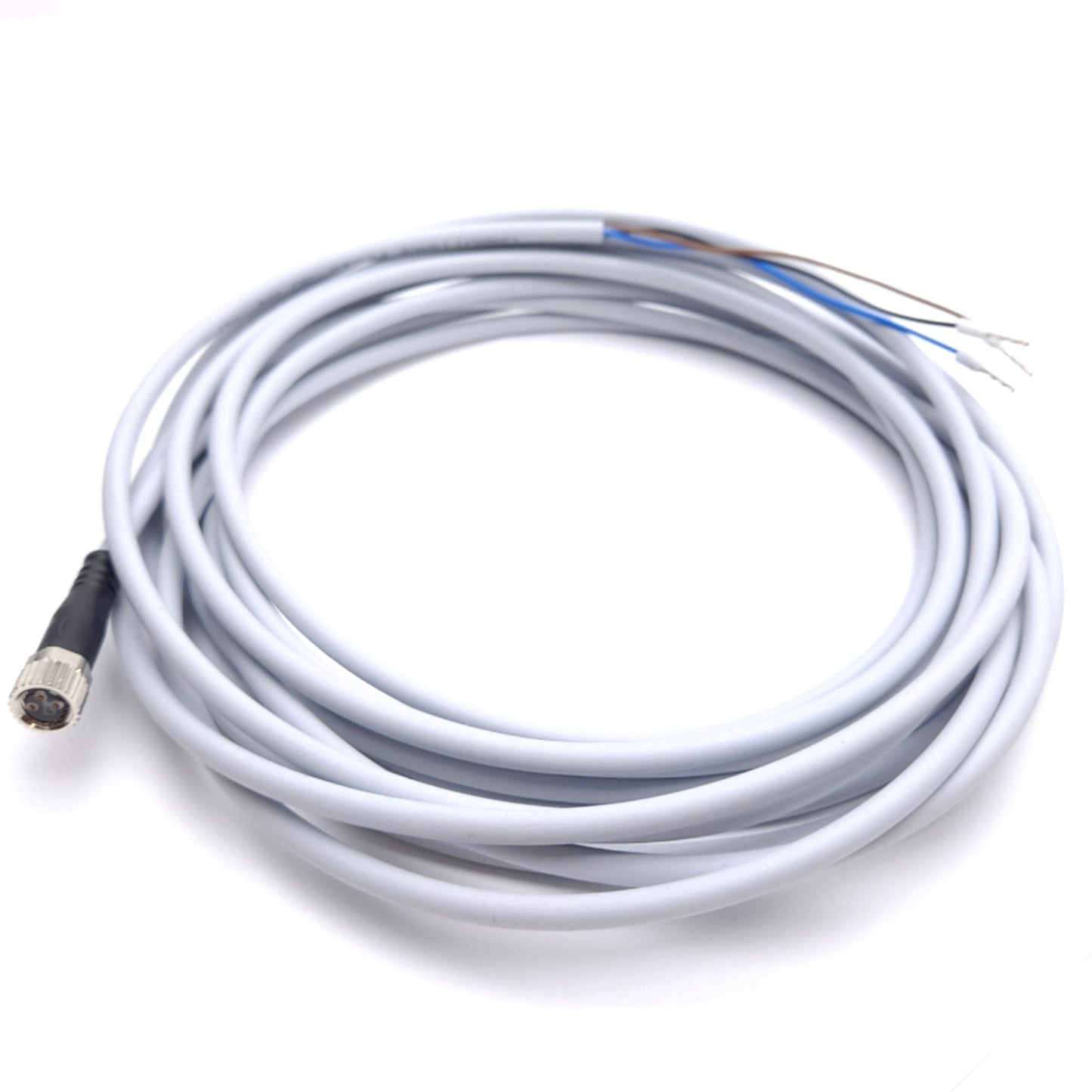 New – Open box Lot of 2 Festo SIM-M8-3GD-5-PU Connecting Cable, M8 3-Pin Female to Flying Leads