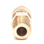 Used Lot of 5 Parker Rectus Type 21 Coupler, Brass, G1/4 Male Thread to ø9mm ID
