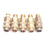 Used Lot of 5 Parker Rectus Type 21 Coupler, Brass, G1/8 Male Thread to ø9mm ID
