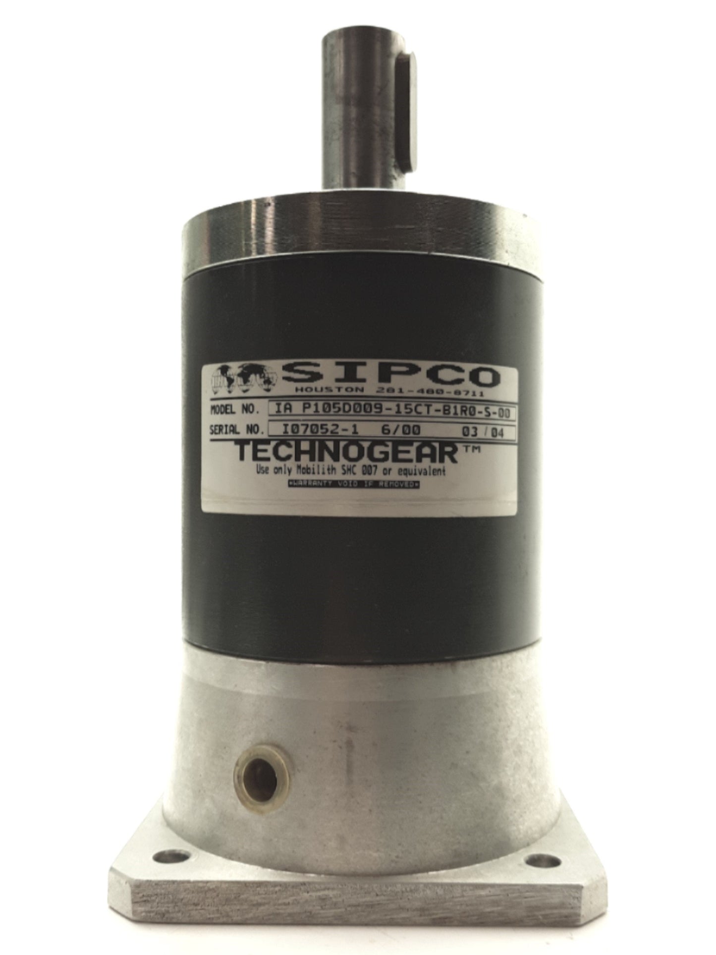 New - Open box  SIPCO P105S009-15CT-B1R0-S-0R Gearhead 9:1 19mm/25mm Size 105 71B5/100B14 Frame