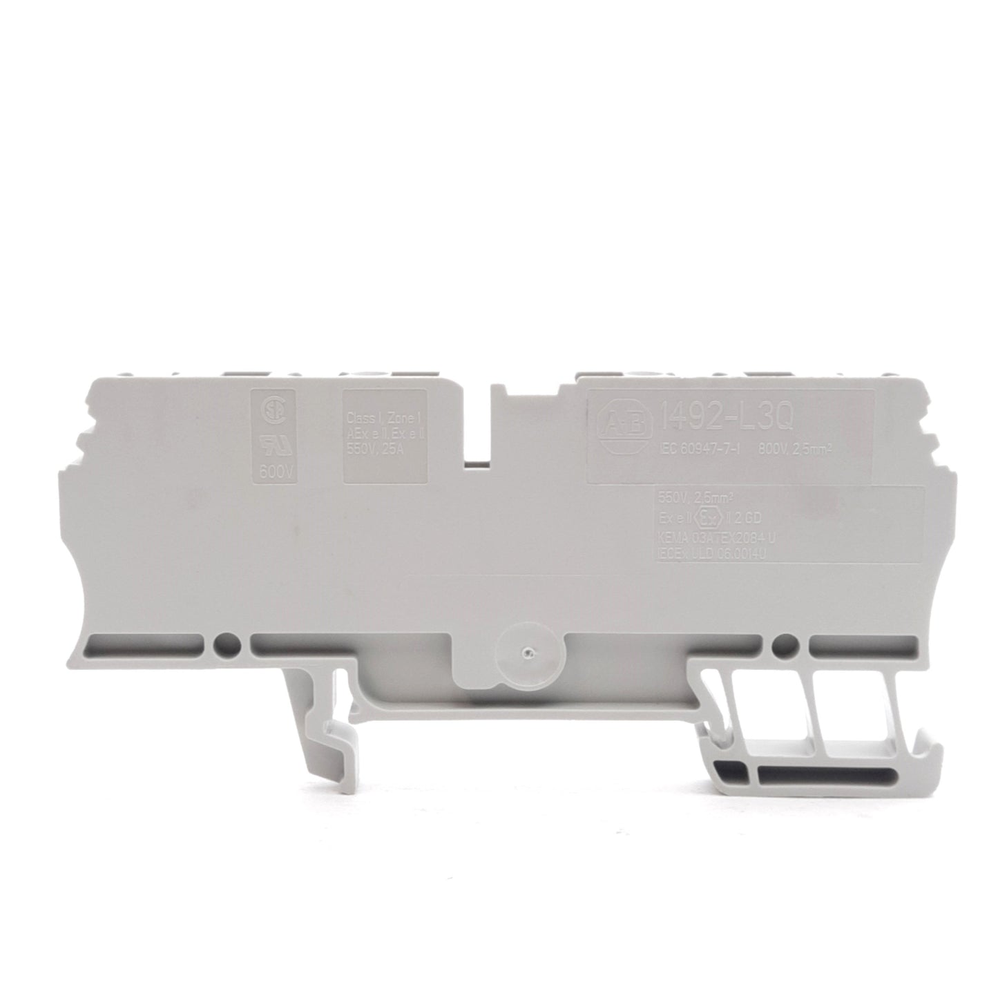 Used Lot of 20 Allen Bradley 1492-L3Q Feed-Though Terminal Block, 800V 24A, DIN Rail