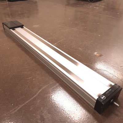 Used Bimba LP20S-436 Linear Actuator 436mm Travel, 5mm Lead, 64.7kN Load, ø12mm Shaft