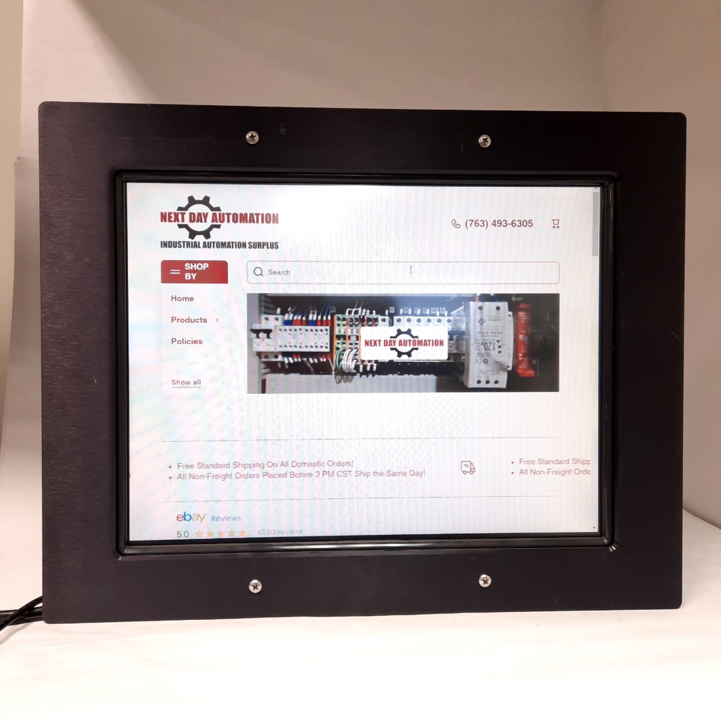 Used Elo ET1537L-7CWA-1-NPB-G Touch Screen Monitor, 15in, 1024x768, VGA, 12VDC