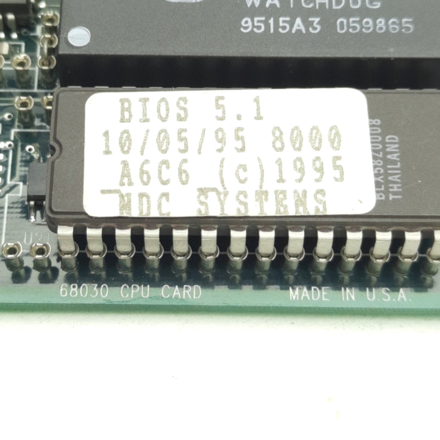 Used Prologic 68030 NDC Systems PC CPU Computer Board Assembly, B771397, 7850, 5305