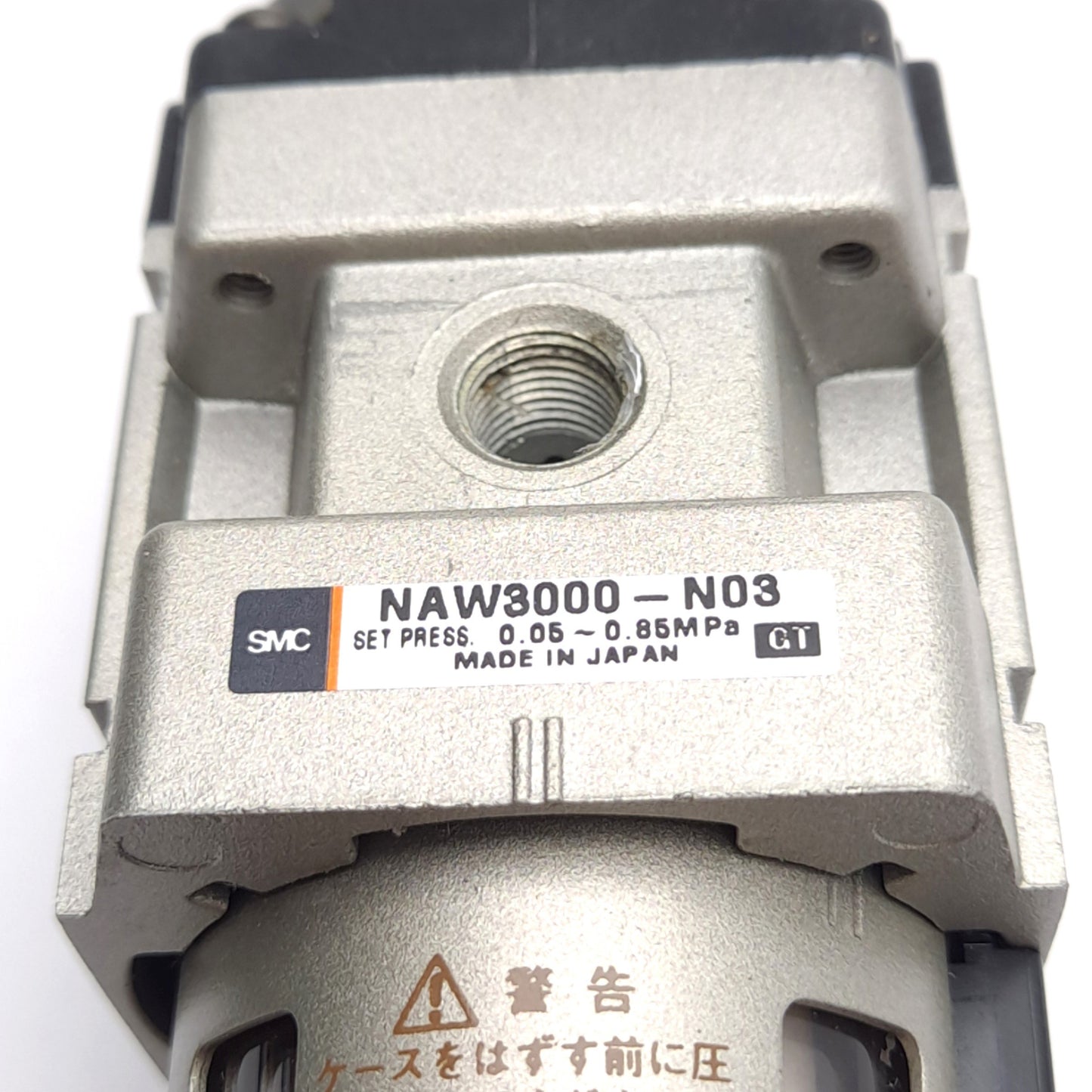 Used SMC NAW3000-N03 Pneumatic Filter/Regulator, Set: 0.05-0.85MPa, Ports: 3/8in NPT