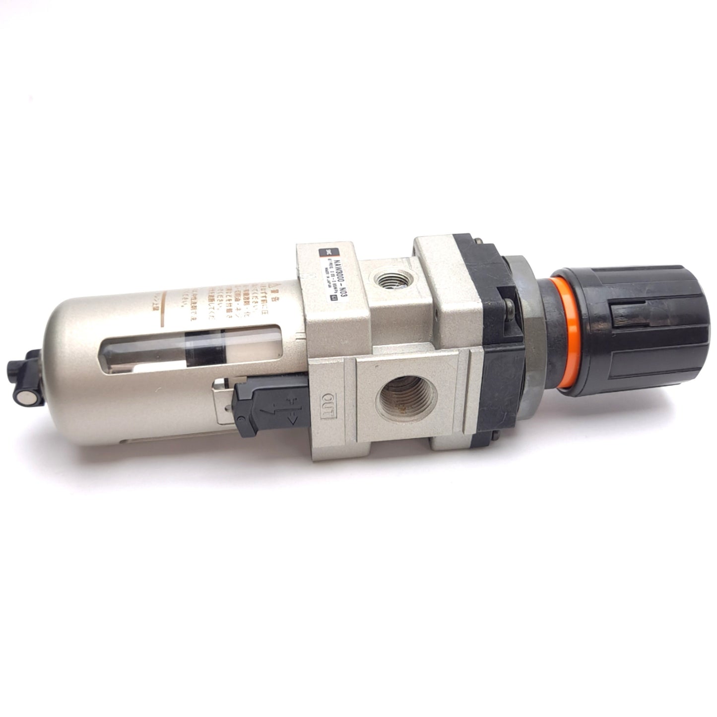 Used SMC NAW3000-N03 Pneumatic Filter/Regulator, Set: 0.05-0.85MPa, Ports: 3/8in NPT