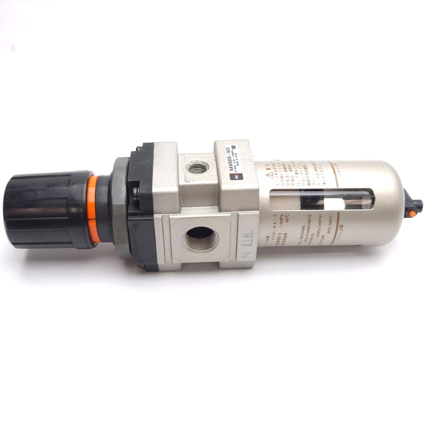 Used SMC NAW3000-N03 Pneumatic Filter/Regulator, Set: 0.05-0.85MPa, Ports: 3/8in NPT