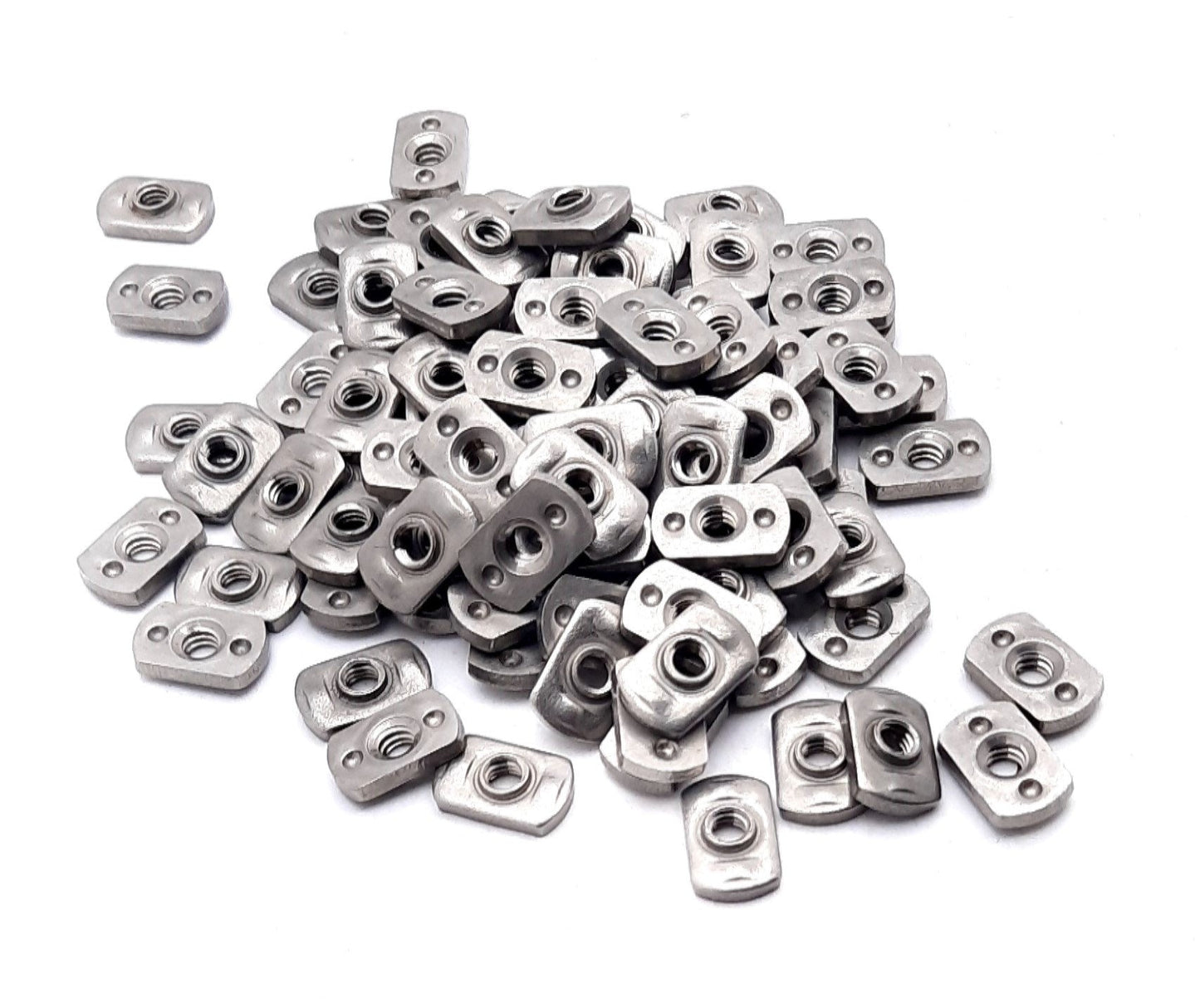 Used Lot of 100 80/20 3686 Slide-in Economy T-Nut Centered Thread 1/4-20 .812"x.505"