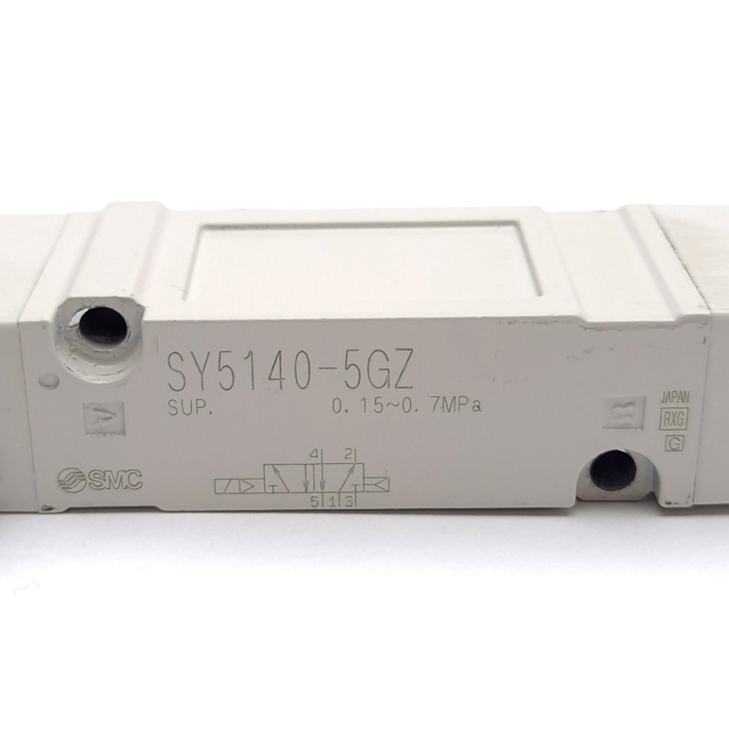 Used SMC SY5140-5GZ Solenoid Valve 5-Port 2-Position, 0.7MPa Max, 24VDC Coil