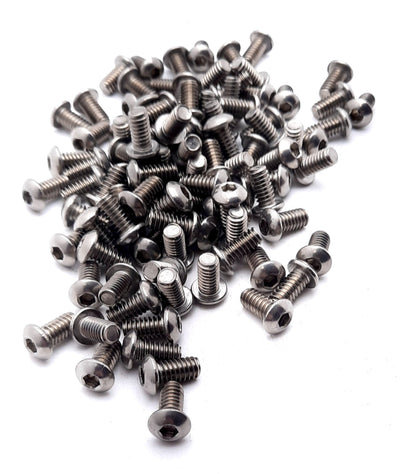 Used Lot of 100 80/20 3690 Button Head Socket Cap Screw 1/4-20 x .500"