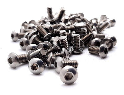Used Lot of 100 80/20 3690 Button Head Socket Cap Screw 1/4-20 x .500"