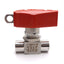 Used Swagelok SS-43GVF4-LL-RD Ball Valve, 500psig, 1/4in NPT, 316 Stainless Steel