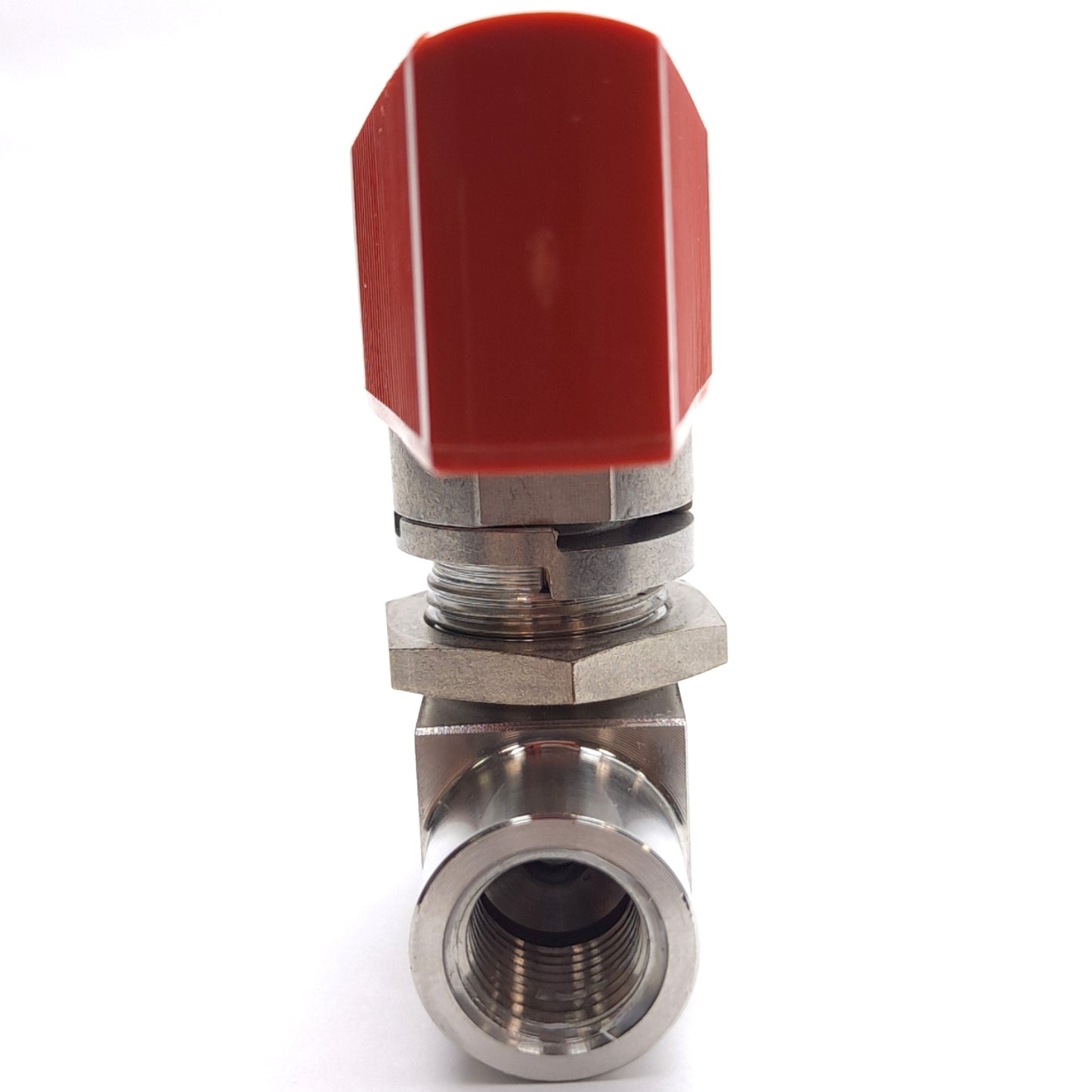 Used Swagelok SS-43GVF4-LL-RD Ball Valve, 500psig, 1/4in NPT, 316 Stainless Steel