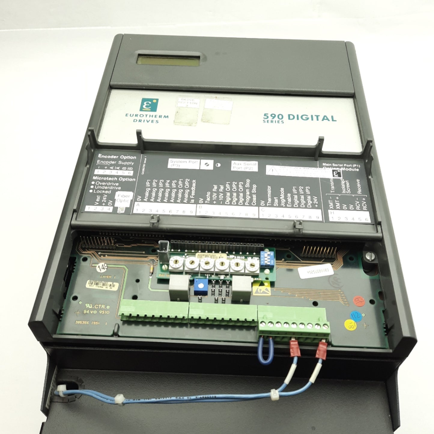 Used Eurotherm Drives 955DBR751 DC Motor Drive 480/230V 3-Ph AC Supply, 7.5HP Output