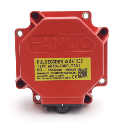 New – Open box Fanuc A860-2000-T301 Pulse Coder Absolute Encoder, 2000PPR, 3000RPM, M12 10-Pin