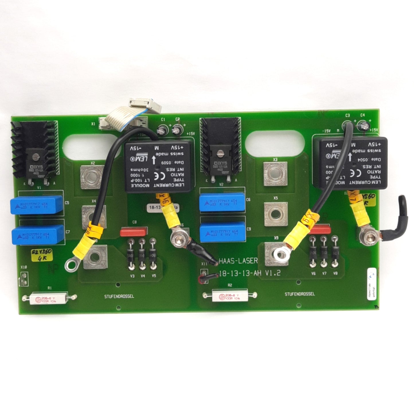 Used Trumpf HAAS LASER 18-13-13-AH Stuffendrossel Current Sensor Board, For HL506P