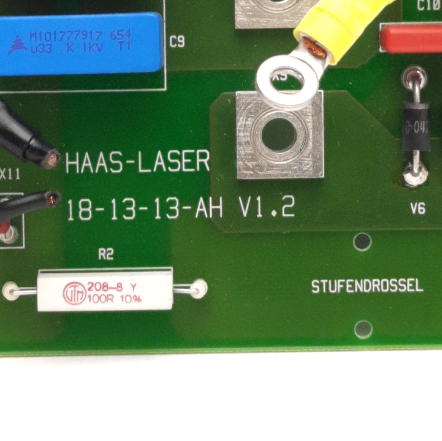Used Trumpf HAAS LASER 18-13-13-AH Stuffendrossel Current Sensor Board, For HL506P