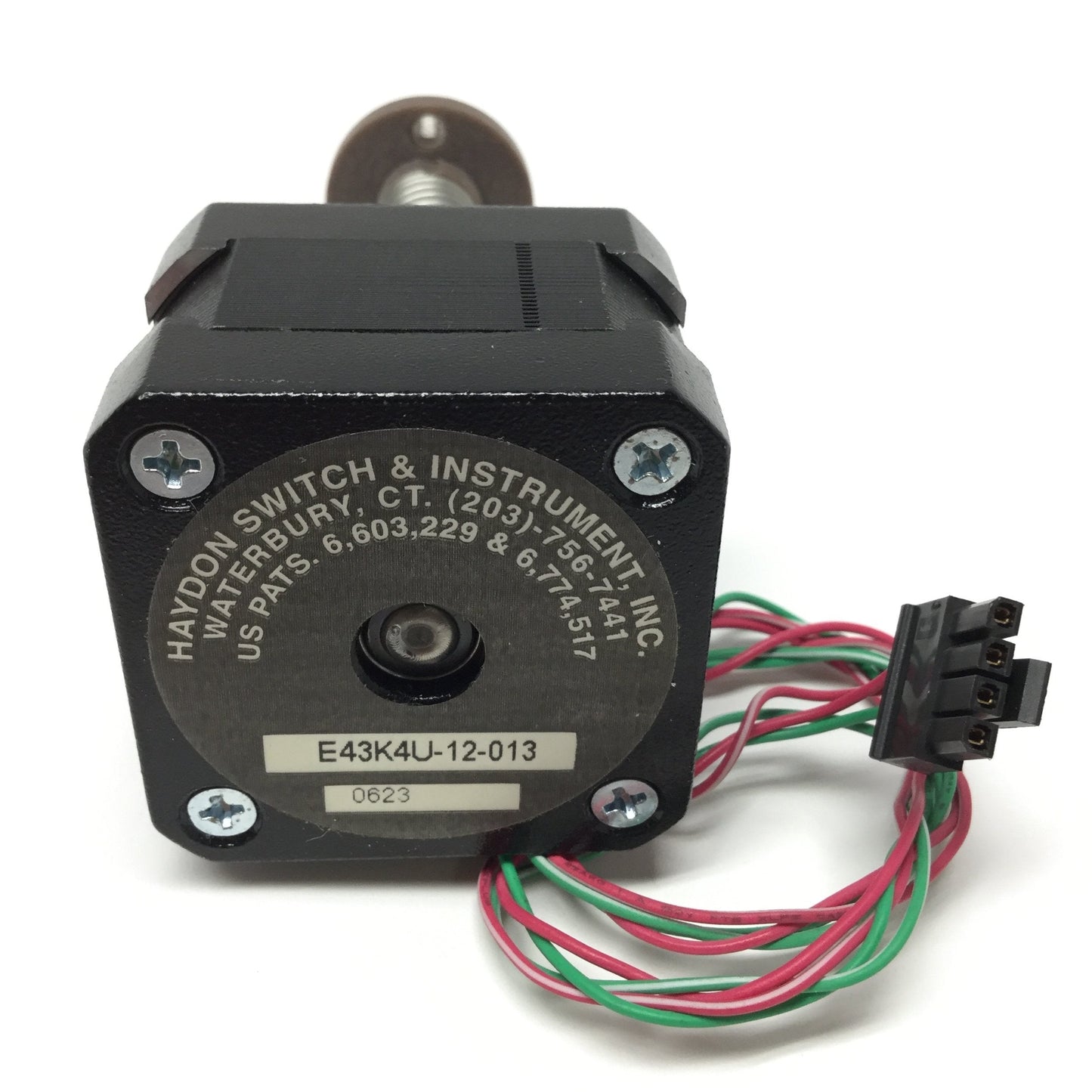 Used Haydon E43K4U-12-013 Captive Linear Actuator 0.9° Stepper Motor, 0.00006"/Step