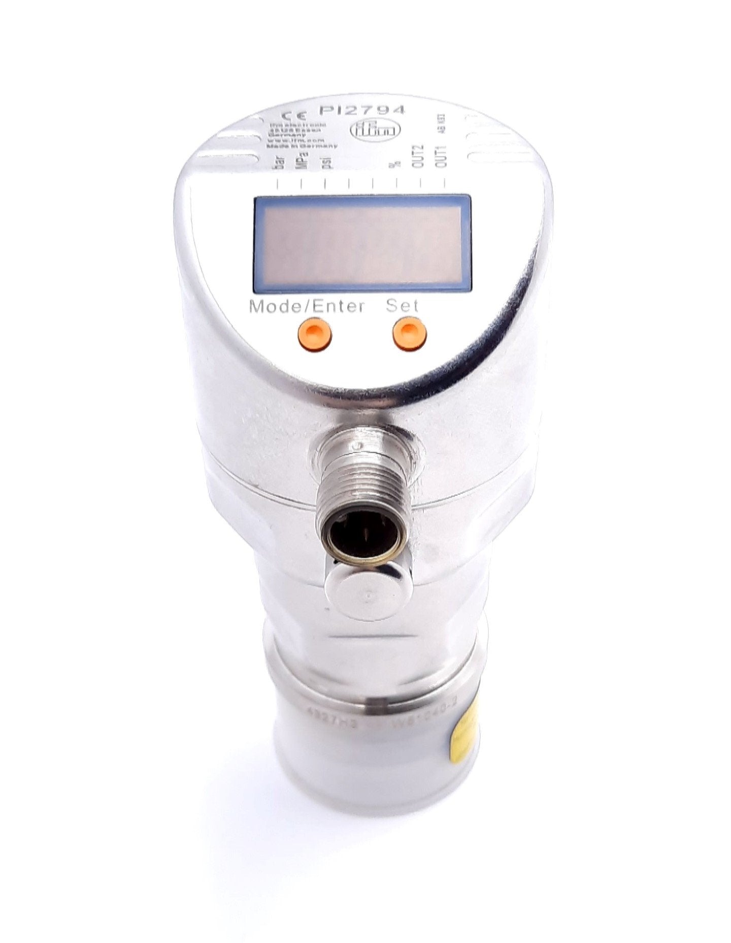 ifm PI2794 Flush Pressure Sensor IO Link -1 to 10 Bar, 18-32VDC 4-20mA ...