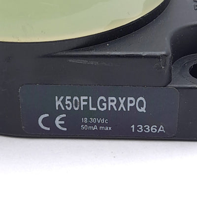 Used Banner K50FLGRXPQ EZ-LIGHT Illuminated Domed LED Indicator, 2-Color Red/Green