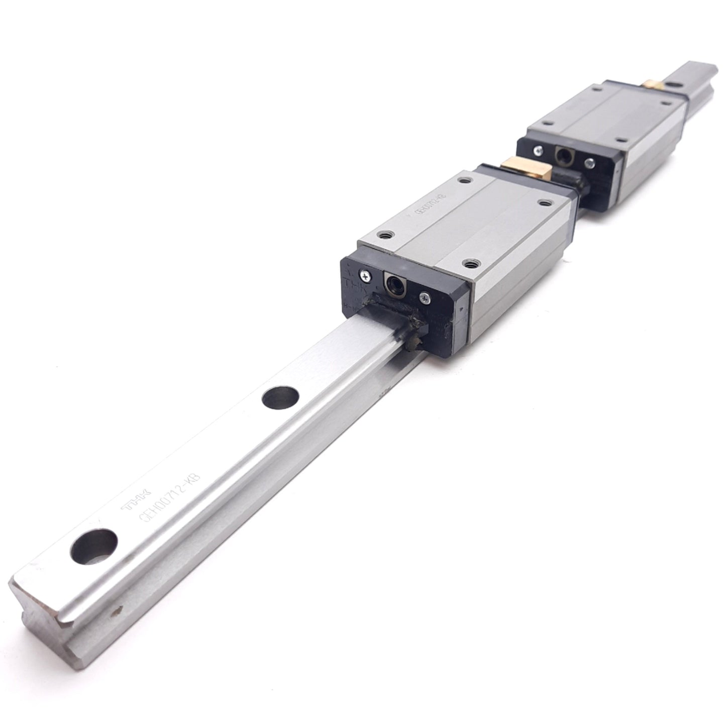 New THK HSR20LR2UUC0E+422LP Linear Guide Assembly, 422mm Rail, 90x44mm Carriages