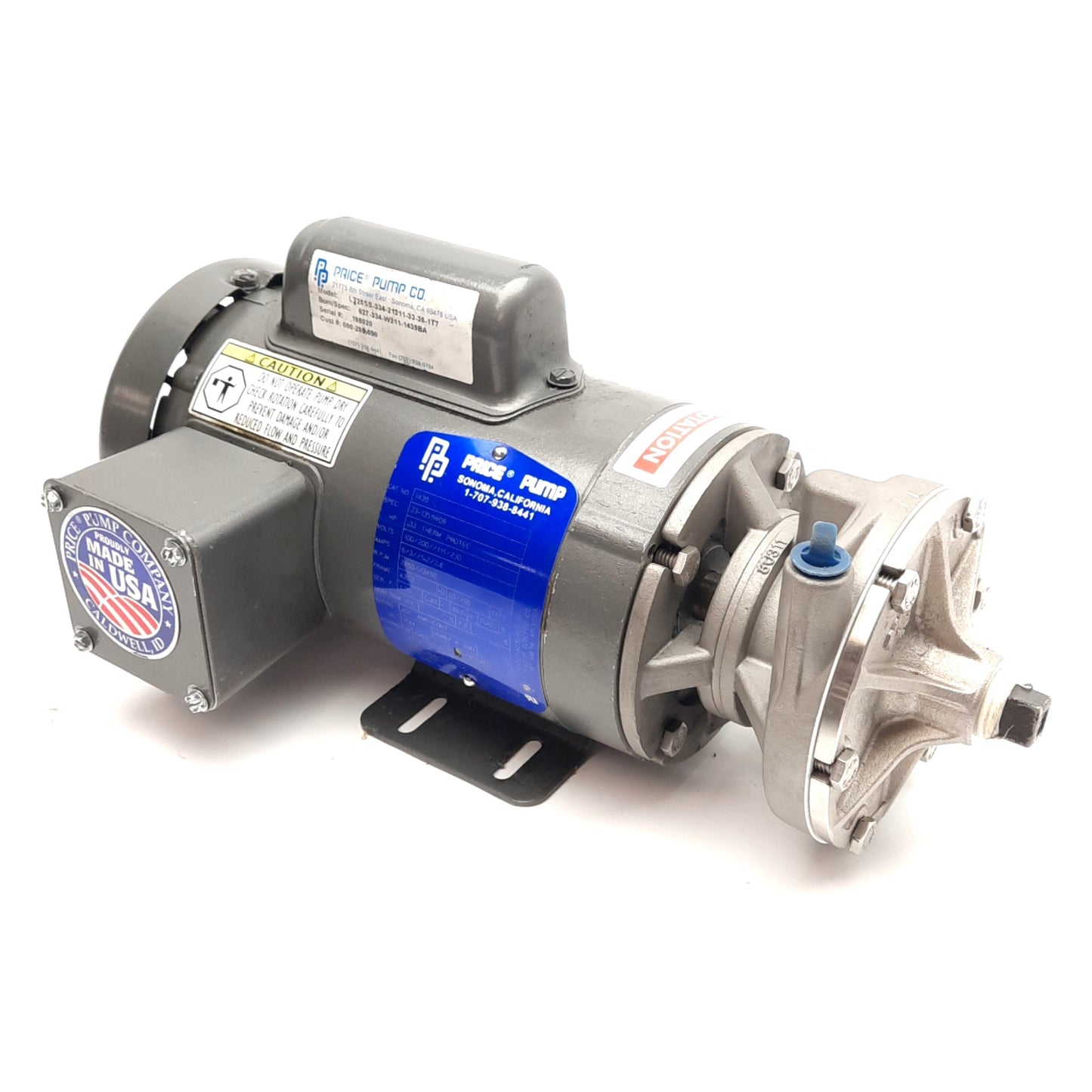 Used Price LT25SS Horizontal Centrifugal Pump 1/3 HP 115/230V 50/60Hz 1Ph Motor 12GPM