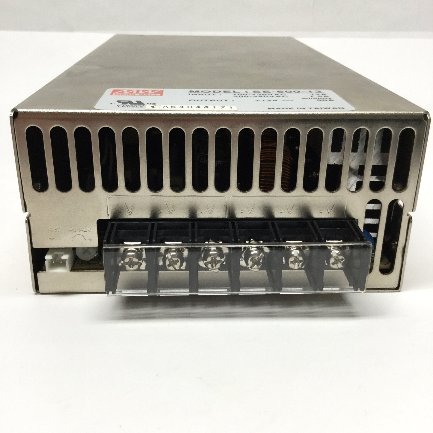 Used Mean Well SE-600-12 Power Supply 100-120/200-240VAC Input, 12VDC 50A 600W Output