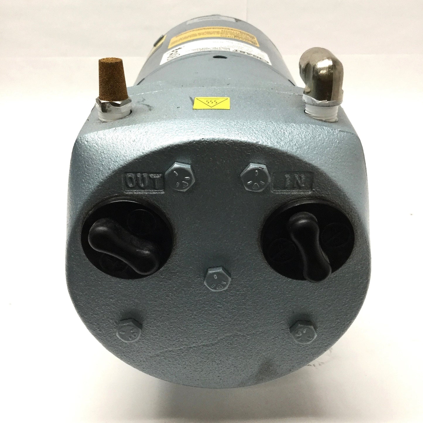 Used Gast 0523-101Q-G588DX Rotary Vane Vacuum Pump 100-115/220-230VAC, 1PH, 1/4HP